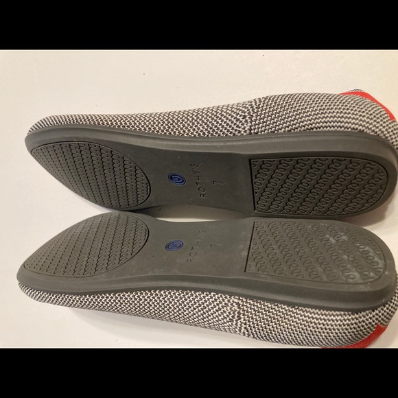 Rothy’s Round Toe Cherry Ribbon Flats Size 7 - Picture 4 of 7